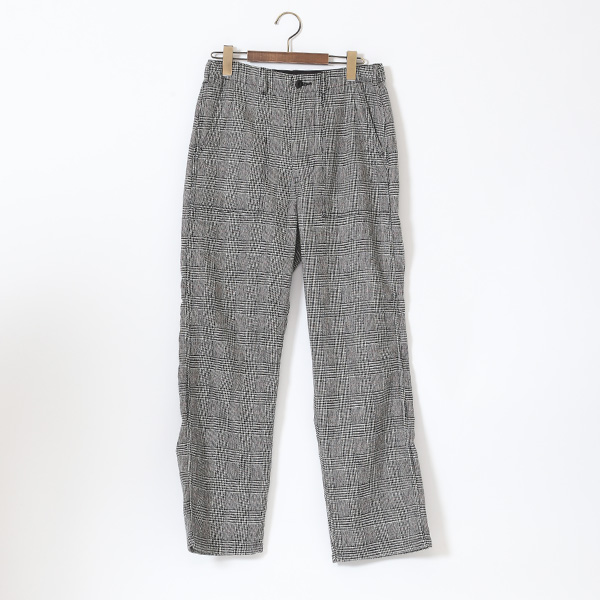 OFF BLACK Mグレンチェック ベイカ-パンツ・画像