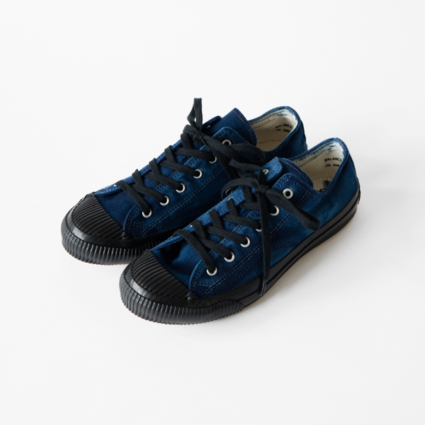 22-23cmSHELLCAP LOW HAND DYE INDIGO/BLACK・画像