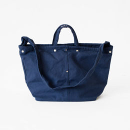 NAVY BLUE帆布 2WAYト-トバッグ ZINKU L・画像