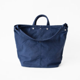 NAVY BLUE帆布 2WAYト-トバッグ GABOTTO L・画像