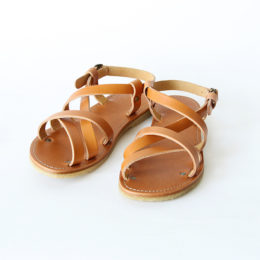 size38レザ-ストラップサンダル バイオ・画像