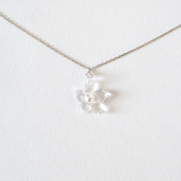 【別注】 PEARL ネックレス 小花・画像