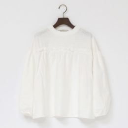 WHITE切り替えギャザ-トップ・画像