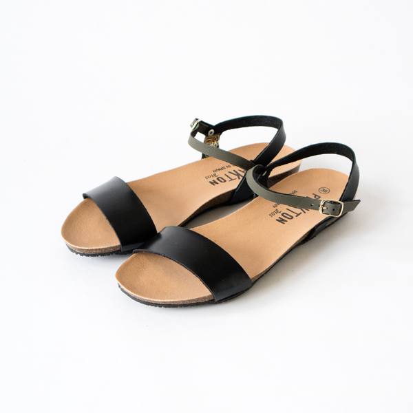 BLACK 39アンクルストラップサンダル・画像