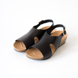 BLACK 38レザ- サンダル 243033・画像