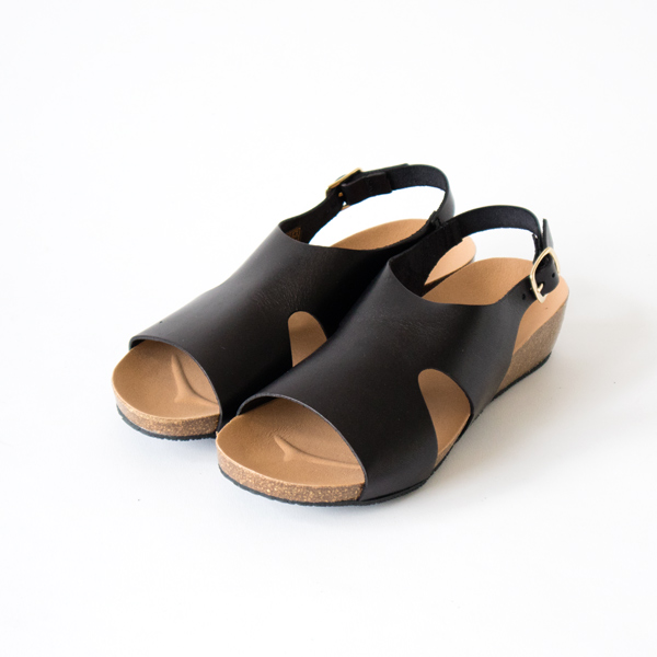 BLACK 39レザ- サンダル 243033・画像