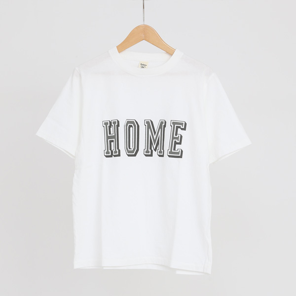 Sユニセックス プリントTシャツ HOME・画像