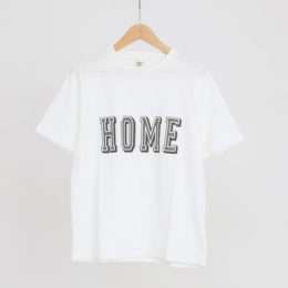 Mユニセックス プリントTシャツ HOME・画像