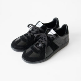 36スニ-カ- GERMAN ARMY TRAINER ALL BLACK・画像