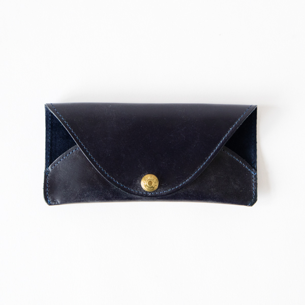 DARK BLUEメガネケ-ス FLAT FLAP OPTICAL CASE・画像