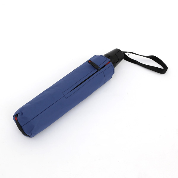 Solid Blueワンタッチ折りたたみ晴雨兼用傘 T.220RS Rain or Shine・画像