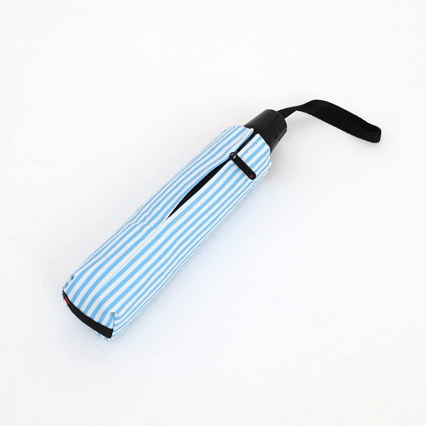 Stripe Printワンタッチ折りたたみ晴雨兼用傘 T.220RS Rain or Shine・画像
