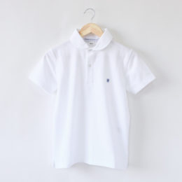 2 Women M相当ポロシャツ ラウンドカラ- Blanc・画像