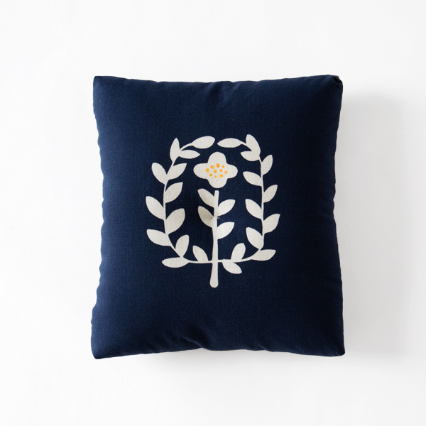 草花紋【別注】本縫いこざぶクッション・画像