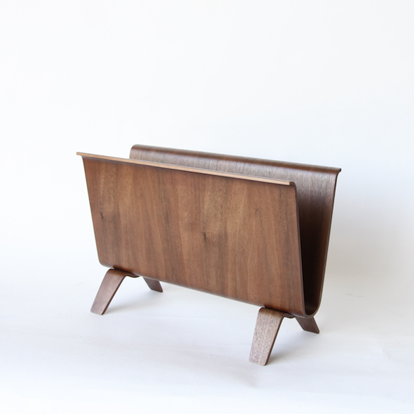 22-6WNマガジンラック ウォルナット・画像