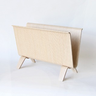 22-6Hマガジンラック ホワイトオ-ク・画像