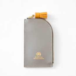 OXFORD TAN×GOLD×TAUPEキ-ケ-ス ZIPPED KEY CASE WITH TASSEL PULLER・画像