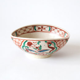 呉須赤絵 ダ円菓子鉢・画像