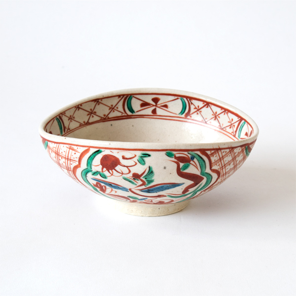 呉須赤絵 ダ円菓子鉢・画像