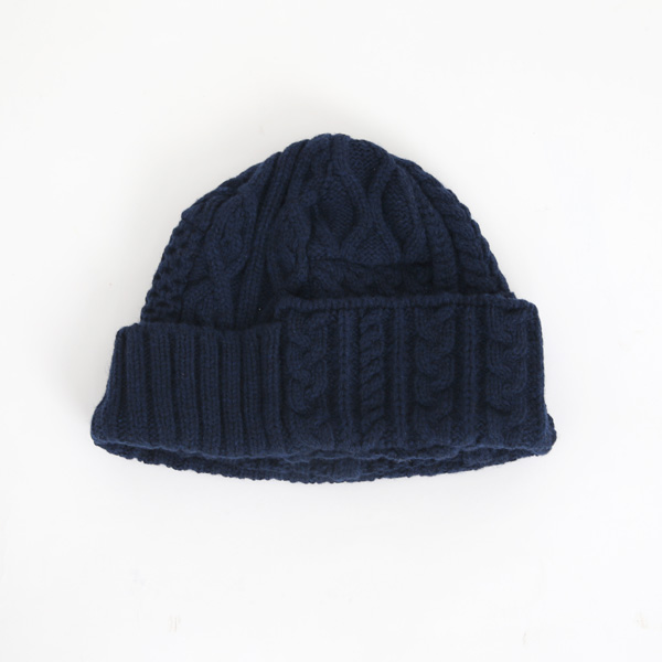 NAVYニットキャップ rino・画像