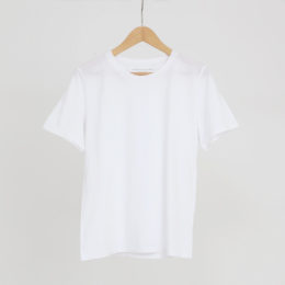 BLANCシルクタッチコットン Tシャツ・画像
