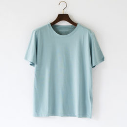 SUMMER BLUEシルクタッチコットン Tシャツ・画像