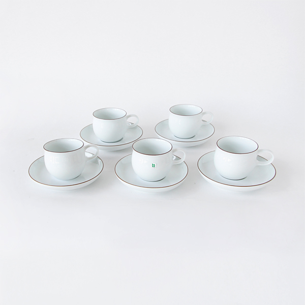 G型コ-ヒ-カップ＆ソ-サ- 5客セット・画像