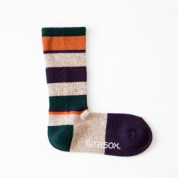 D.パ-プルマルチボ-ダ-ウ-ル・クル- メンズソックス・画像