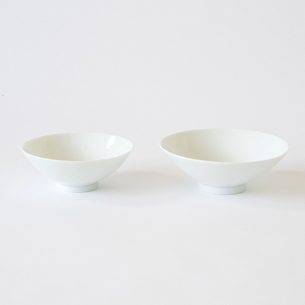 飯碗大中 2個セット 十草（大）、網（中）・画像