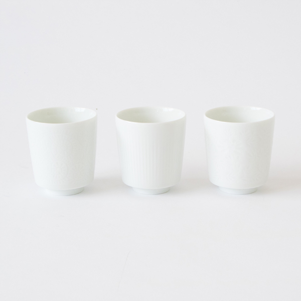 猪口3個セット 十草、菊唐草、蛸唐草・画像