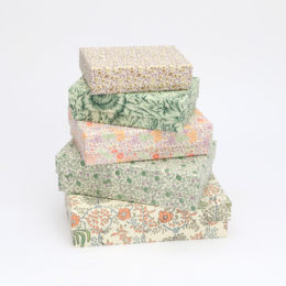 CPB013入れ子収納ボックス レクタングル 5個・画像