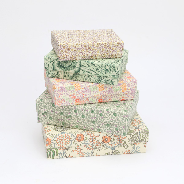 CPB013入れ子収納ボックス レクタングル 5個・画像