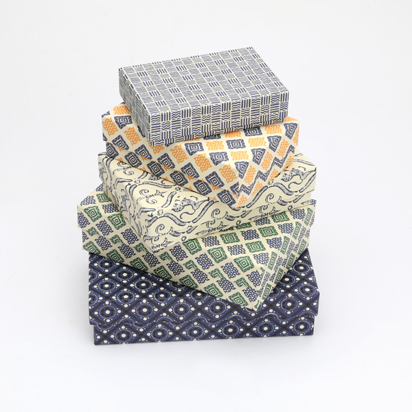 CPB012入れ子収納ボックス レクタングル 5個・画像