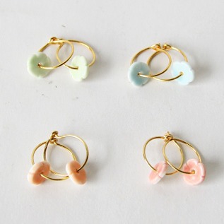 オレンジピアス elements hoop・画像