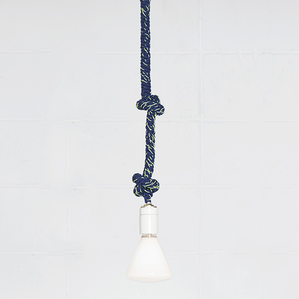 NAVY×YELLOWペンダントライト KNOT PENDANT LIGHT・画像