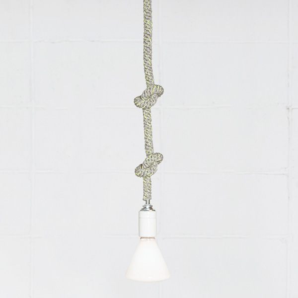 GRAY×YELLOWペンダントライト KNOT PENDANT LIGHT・画像