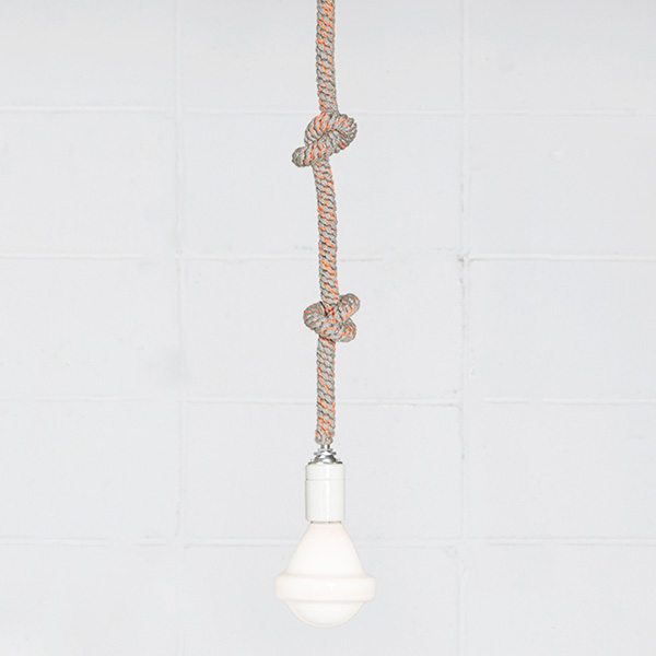 GRAY×ORANGEペンダントライト KNOT PENDANT LIGHT・画像