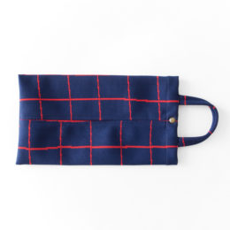 GRID NAVYティッシュケ-ス・画像