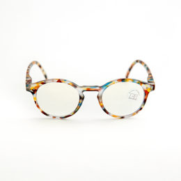 BLUE TORTOISEブル-ライトカット付きPCメガネ #H・画像