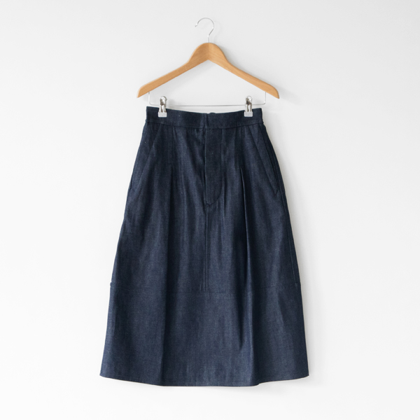 8ozセルヴィッチデニム スカ-ト・画像