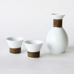セピア麻の糸 酒器セット・画像