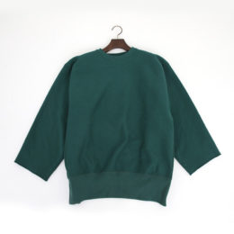 DARK GREENCAMBER CrossKnit Crew スリ-ブカットプルオ-バ-・画像