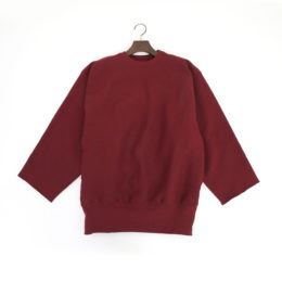BURGUNDYCAMBER CrossKnit Crew スリ-ブカットプルオ-バ-・画像