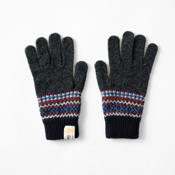 GREYメンズ LOCHINVER ニットグロ-ブ・画像