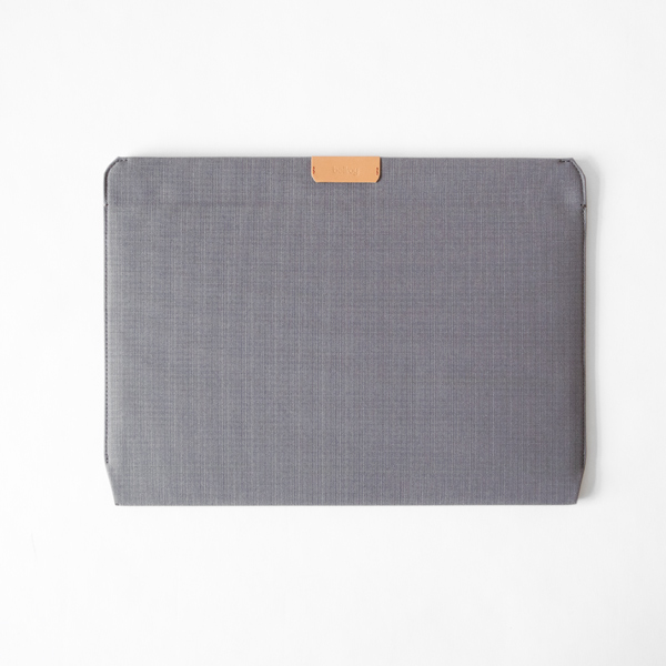 15インチ ライトグレ-PCケ-ス ラップトップスリ-ブ・画像
