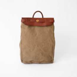 OLIVE DRABCANVAS×LEATHER VOYAGE 2WAY バックパック・画像