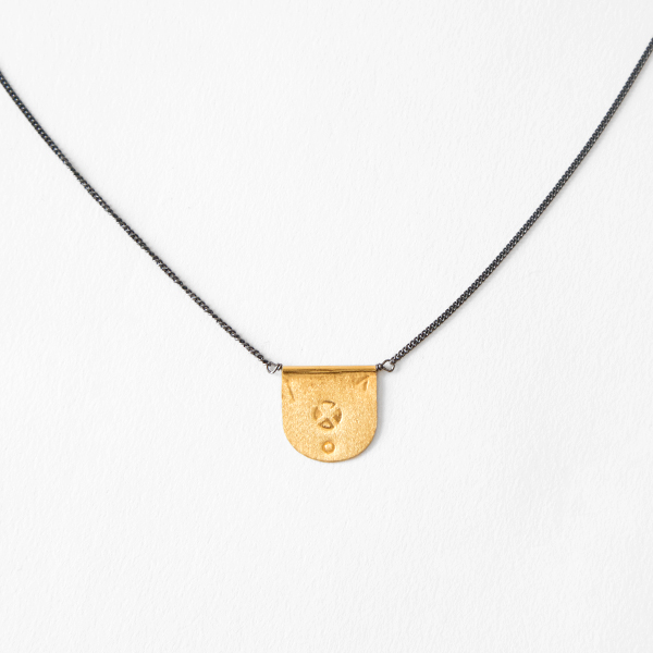 OXIDIZED SILVER CHAINネックレス LIDER MEDIA LUNA S・画像