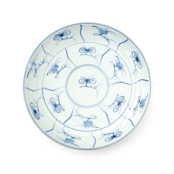 なずな8寸切立丸皿・画像