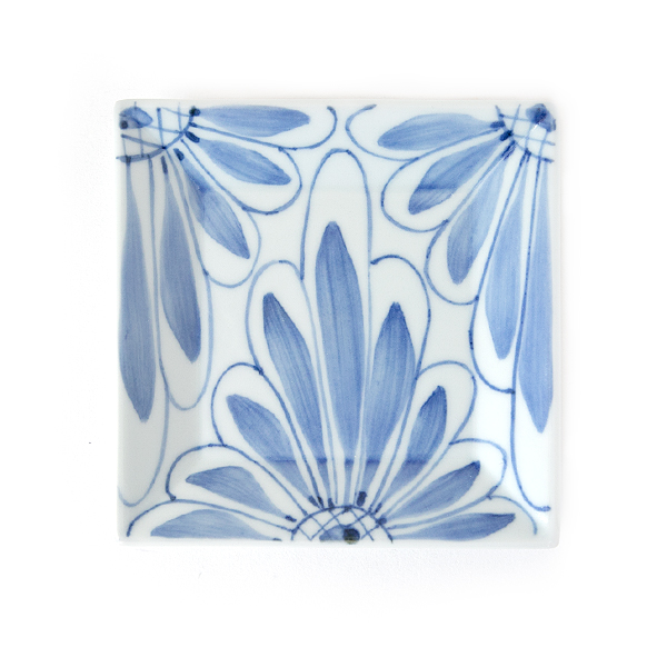 菊紋角銘々皿 2枚組・画像