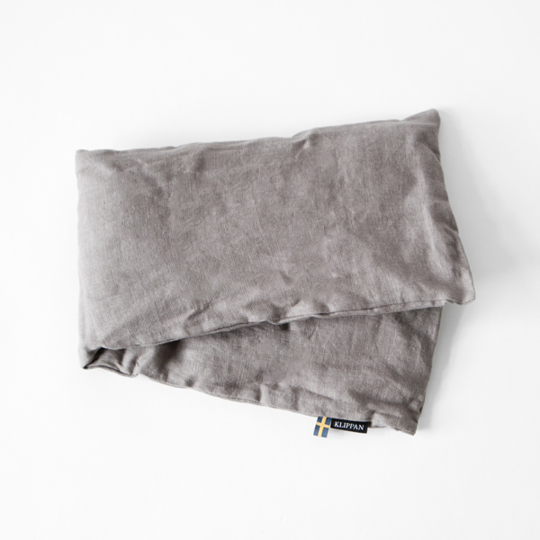 グレ-麦の温冷ネックピロ- ラベンダ- ウォッシュドリネン・画像